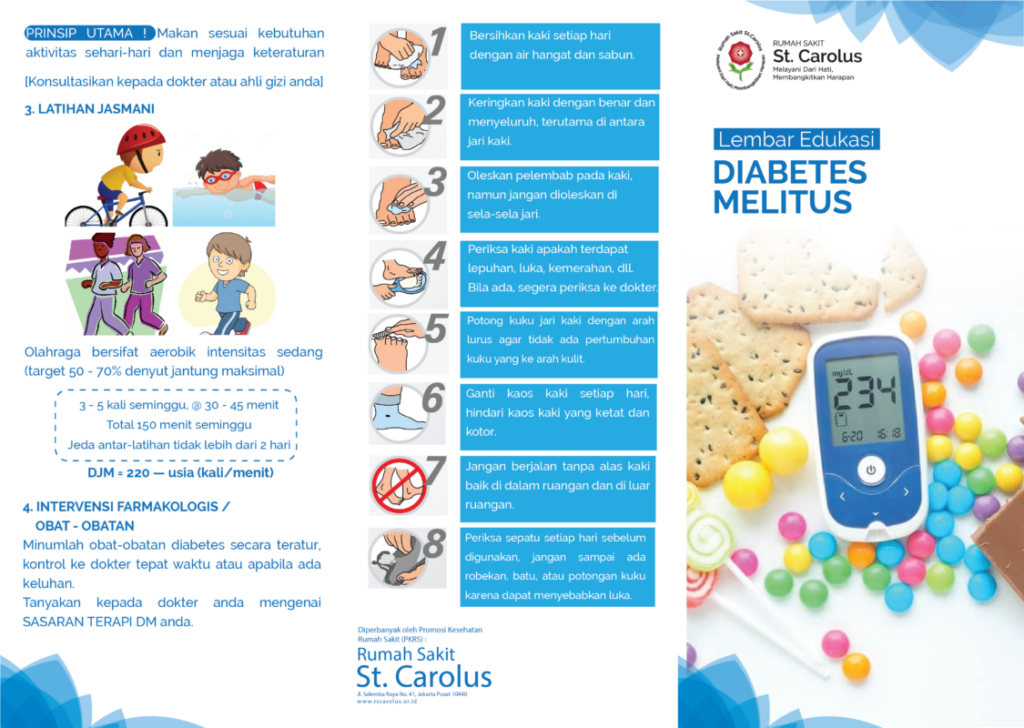 Leaflet Diabetes Melitus Rumah Sakit St Carolus