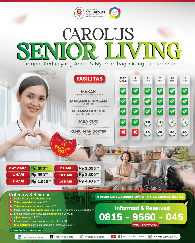 PROMO Senior living penitipan orang tua di jakarta